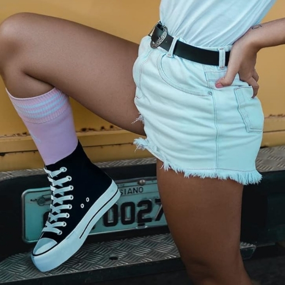 SZ 5 Black Platform High-Tops - Picture 6 of 17